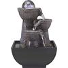 BEPER P201UTP200 Fontana Zen con Luce Led Rilassante - Fontana Zen da Interno a Cascata, Nero/Resina, Piccolo