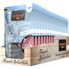 LEONARDO 16 x 85 g Leonardo Finest Alimento Cibo Umido per Gattini Ricetta Senza Cereali e Zucchero con Carne di Pollame e Olio di Salmone