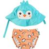 Zoocchini Set Costumino Contenitivo + Cappellino Zoocchini Pinguino 3-6 M