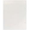 Upmann Porta di ispezione Primus, bianco, 400 x 800 mm, con chiusura quadrata