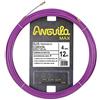 Anguila Max | Guida Passacavi | Terminali misti | Acciaio + Nylon | Colore Viola | Diametro 4 mm | 12 metri