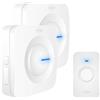 ELRO DB3000 Set di campanello senza fili - con 2x ricevitori alimentati a batteria - Bianco