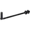 Alberts 306861 Cardine ad avvitare, gancio a J, per pali, vernice ad immersione nera, entrata Ø16 mm, lunghezza 290 mm