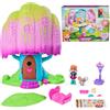 Vida the Vet Clinica veterinaria, casa sull'albero, set da gioco con luci e | Oltre 30,5 cm, personaggi Vida & Sunny, 4 aree di gioco e ascensore funzionante, giocattolo per bambini per ragazze e ragazzi