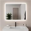 DEGHI Specchio da bagno led 100x80 cm luce fredda con antiappannante - Herna