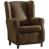Eysa Italia F817087 Aquiles Copripoltrona Elastico, Poliestere-Cotone, Marrone, 37x29x5 cm