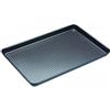 Master Class MasterClass Crusty Bake, teglia da forno antiaderente senza PTFE, PFOA e BPA, robusta lastra in acciaio al carbonio spessa 1 mm, con fori forati per una maggiore croccantezza, ultra doppio strato, 39x27 cm, grigio