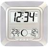 techno line WS 8118 Orologio Radio, Argento, 25.5x3.1x24.3 cm
