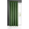 Eurofirany Rita Tenda Liscia Semplice Tinta Unita - fettuccia arricciata Moderna, Camera da Letto, Soggiorno, Salotto, cameretta dei Bambini, 1 Pezzo Singolo, Poliestere, Verde Scuro, 140x270 cm