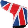 AmxKepoda Copertura per putter da golf con design Union Jack, in pelle PU, adatta alla maggior parte delle teste di putter
