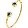 Supcare Braccialetto Donna Tennis con Zirconi, Zaffiro Bracciale Donna Oro con Numeri Romani, Bracciali Ragazza Amicizia Laurea in Acciaio Inssidabile, Idee Regalo Compleanno Natale