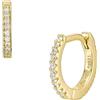 Fossil Women's Brass or sterling silver with hoop closure Earrings