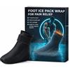 Car Passion Gel Ghiaccio Piede e Caviglia - Borsa Ghiaccio Riutilizzabile Terapia Caldo e Freddo - Impacco Ghiaccio Recupero Infornuni e Riabilitazione - Tessuto a compressione Tecnico Morbido Piacevole (Piede)