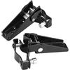 BOROCO Poggiapiedi Moto Universali, Kit da 2 Pezzi in Metallo Nero Resistenti all'Usura - Pedali Pieghevoli per Guida con Sostituzione Diretta Senza Modifiche
