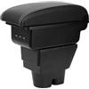 YJYWZH Braccioli Compatibile Peugeot 207 207CC Bracciolo Doppio Strato Centrale Console Vano