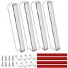 Intckwan Plafoniera 12v Per Camper, 228 Leds, 10W, Barra Led 12v, 6000K Bianco, Led Auto Interni Per Auto, Furgone, Caravan, Camper, Cucina, Bagno, Bar, Camion, Trattore (4 Pezzi)