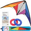 HQ Aquilone Acrobatico Calypso II Rainbow HQ, Invento a 2 Cavi per Iniziare, Dimensioni 105 x 59 cm