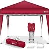 tillvex Gazebo 3x3m impermeabile | Gazebo pieghevole pop-up regolabile in altezza | Tenda da giardino protezione UV 50+ | Tenda Padiglione con borsa (Rosso)