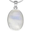 Lebensquelle Plus Ciondolo ovale in pietra di luna arcobaleno | In argento 925 | 18 x 13 mm (labradorite bianca), Argento sterling, Labradorite (bianco)