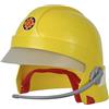 SIMBA 109252596 Sam - Casco da pompiere con visiera e adesivo si illuminano al buio, con microfono, cuscinetti in schiuma all'interno, dai 3 anni in su, rosso