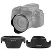 Yunir Paraluce per Obiettivo della Fotocamera, Sostituzione del paraluce in plastica LH-DC90 per PowerShot SX HS, per la Fotografia in controluce