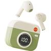 FLKWOP Auricolari in-ear con 5.4 Bluetooth compatibile Play Back Sport Auricolari Cuffie integrate con e Display Mic LED