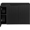 Lomadox Mobile da bagno 100 cm nero 40 cm profondità armadio lavabo 3 ante (larghezza x altezza x profondità) ca. 100,4/59,5/40 cm