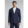 Intimissimi Giacca In Tela Di Lino E Cotone Blu