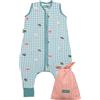 molis & co Molis&co - Sacco e Nanna con piedini - Ultra-fresco e leggero - 100% cotone (Oeko-TEX 100) - Summer Sea (3-6 mesi)