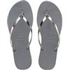 Havaianas - You Metallic, Sandali Comodi, Eleganti E Versatili, Cinturini Sottili Con Finitura Metallizzata, Tacco Piccolo, Donna
