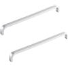 ANSIEDIO 2 Pezzi Maniglie per Mobili Moderni Maniglie Armadio Maniglia per Mobili Maniglie Cucina Maniglie per Cassetti Maniglie per Mobili da Cucina Distanza Fori 192mm (Argento)
