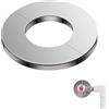 Thetag - Rosetta di copertura per tubo di riscaldamento, in acciaio inox, rosetta, per stufa, per stufa, per stufa, rosetta, 80 mm