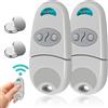 Funmo 2PCS Telecomandi universali per cancelli, 2 Pezzi Telecomando per Cancelli 433,92 MHz, Compatibile con Telecomandi Top 432NA, 432EV, 432EE, 2 Canali - Bianco