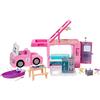 Mattel Barbie- Camper dei Sogni 3 in 1, Playset con 3 Veicoli e 50 Accessori Giocattolo