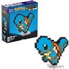Mega Brands MEGA Pokémon Showcase - Squirtle, set in stile retrò pixelato da costruire con 367 pezzi, con base piana per esporlo e incisione sul retro per appenderlo, giocattolo per bambini, 13+ anni, HTH77
