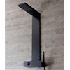 Grandform/Kinedo Colonna Doccia Kinesteel 300 in Acciaio Spazzolato in 3 Colori - Colore: Nero Spazzolato