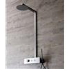 Grandform/Kinedo Colonna Doccia Kinesteel 200 in Acciaio Spazzolato in 3 Colori - Colore: Nero Spazzolato