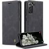 Phernykas Cover per Samsung Galaxy S22 5G, Flip Libro in Pelle Premium, Wallet Case con Porta Carte, Portafoglio Case Chiusura Magnetica, [Carta Fessura][Antiurtoo][Cavalletto] Custodia per S22, Nero