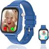 Ruopoem Smartwatch Bambini GPS, 4G Telefono Orologio Smartwatch Bambini Videochiamate WiFi SOS IP68 Impermeabile Voce Chat Sveglia Giochi, Orologio Bambino Cellulare Regali per Ragazza e Ragazzo