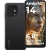 HOTWAV Note 13 Max Smartphone (2025) Android 14 Cellulare 6,8'' HD+,16GB RAM+256GB ROM/1TB TF,5160mAh 48MP AI Fotocamera Dual SIM 4G Telefono Cellulare 5G WIFI, 3 Slot/GPS/NFC/Face ID
