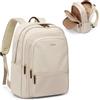 GOLF SUPAGS Grande Capacità Zaino per PC Portatile da 15.6 Pollici, Zaino da Viaggio Multifunzionale da Donna, Zaino per Lavoro Scuola (Albicocca)