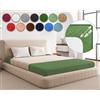 Sesto Senso Lenzuolo con Angoli 180x200 Verde scuro Spugna Frotte 100% Cotone