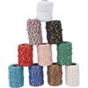 FOGAWA 10 Pieces di Filato macramè 2 mm x 20 m, 10 colori diversi con corda di cotone filo oro, filato di cotone corda di cotone Macrame Corda Macramè Filo per fai da te, Appendiabiti per piante