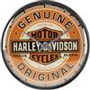 Nostalgic-Art Orologio da muro retrò, Ø 31 cm, Harley-Davidson - Genuine Original - Idee regalo per biker, Official License Product (OLP), decorazione per la cucina grande, design vintage