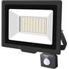 SKYWORLD Faretto LED da Esterno 50W Con Sensore di Movimento, Bianco Caldo Super Luminoso per Interno Esterno Giardino Cortile Partito