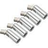 PATIKIL 180 Gradi Inclinato Soffitto Luce Adattatore, 5pz M10 Filetto Lampadari Soffitto Pendente Illuminazione Adattatore per Angolo o Irregolare Soffitto, Cromo