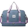 Vllcsla Borsa Sportiva 38.4L Donna, con Scomparto Scarpe & Tasca Bagnata, Borsone Weekend Duffel Donna, Borsa da Viaggio Grande Capacità Bagaglio a Mano, Borsone Palestra Fine Settimana (Nero)