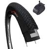 Fincci Copertoni 20x1.75 Pollici 47-406 Gomme Copertone con Schrader Valvole Interne Camera d Aria per BMX MTB Bike o Bambina Bici Bicicletta Pneumatici 20 x 1.75