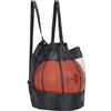 Zhenghebuy Sacca da Pallone,Borsa a Rete Zaino,Coulisse Zaino Portatile da Basket,Zaino Sportivo Multifunzionale per Calcio,Basket,Pallavolo(Nero)