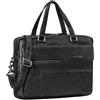 STILORD 'Matthew' Borsa Tracolla Donna e Uomini Pelle Vera - Cartella Portadocumenti A4 Elegante - Borsa PC 15,6-16 Pollici - Ventiquattrore da Lavoro a Tracolla, Colore:nero